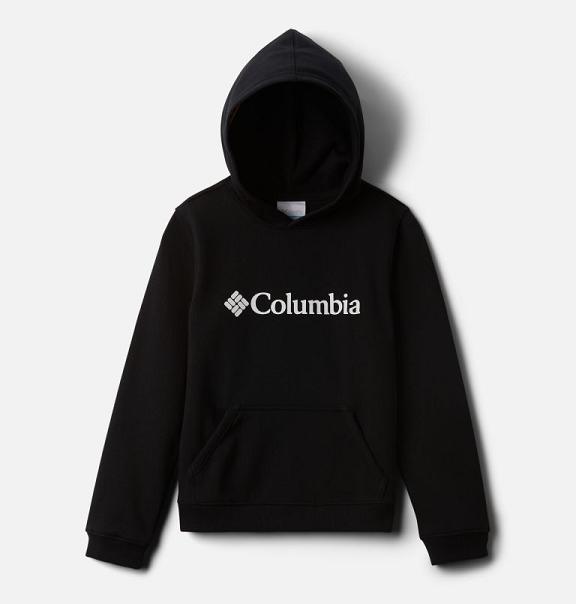 Columbia Logo Hoodies Boys Black USA (US1849438)